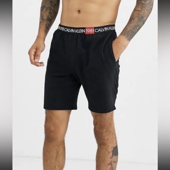 NWT Calvin Klein Men's Lounge Shorts BOLD 1981 in Black Size Small - Picture 7 of 7
